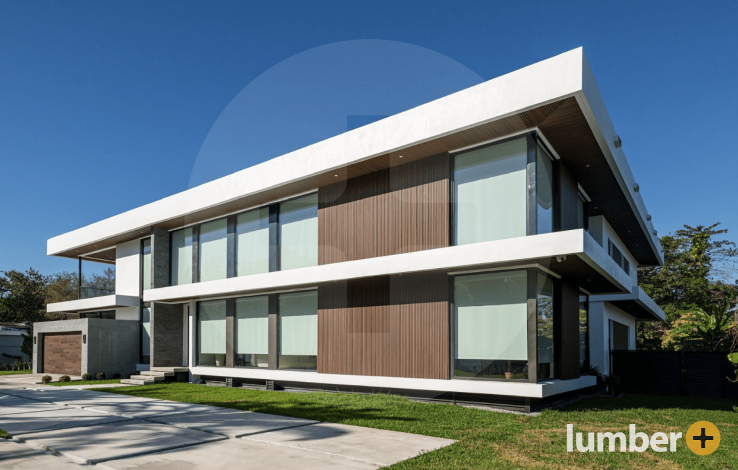 an image of a small building with composite siding