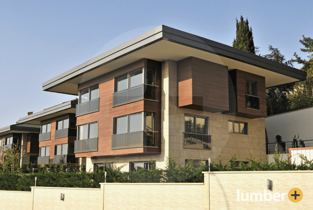 a hilltop community center design with sliding glass doors