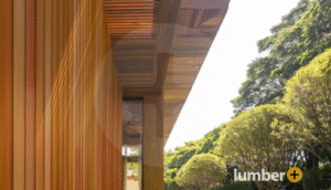 An image of a house with wood siding on the exterior. 