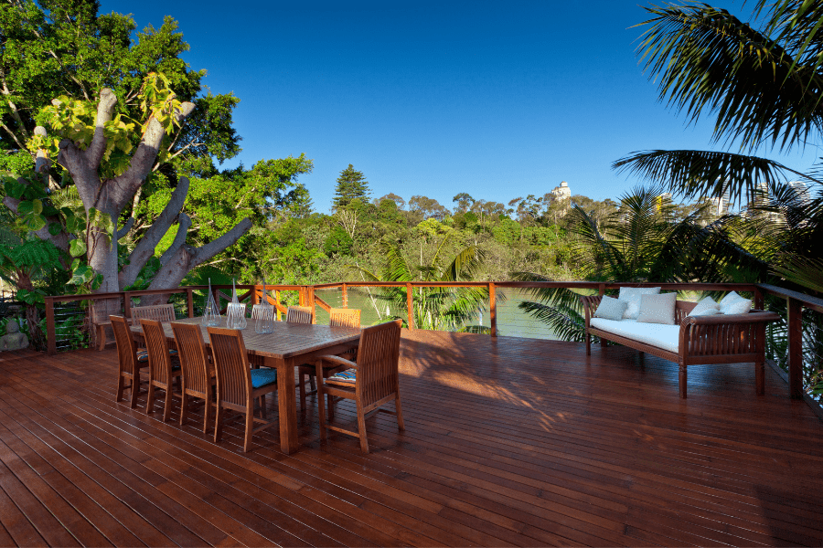 A long lasting composite decking option by Trex.