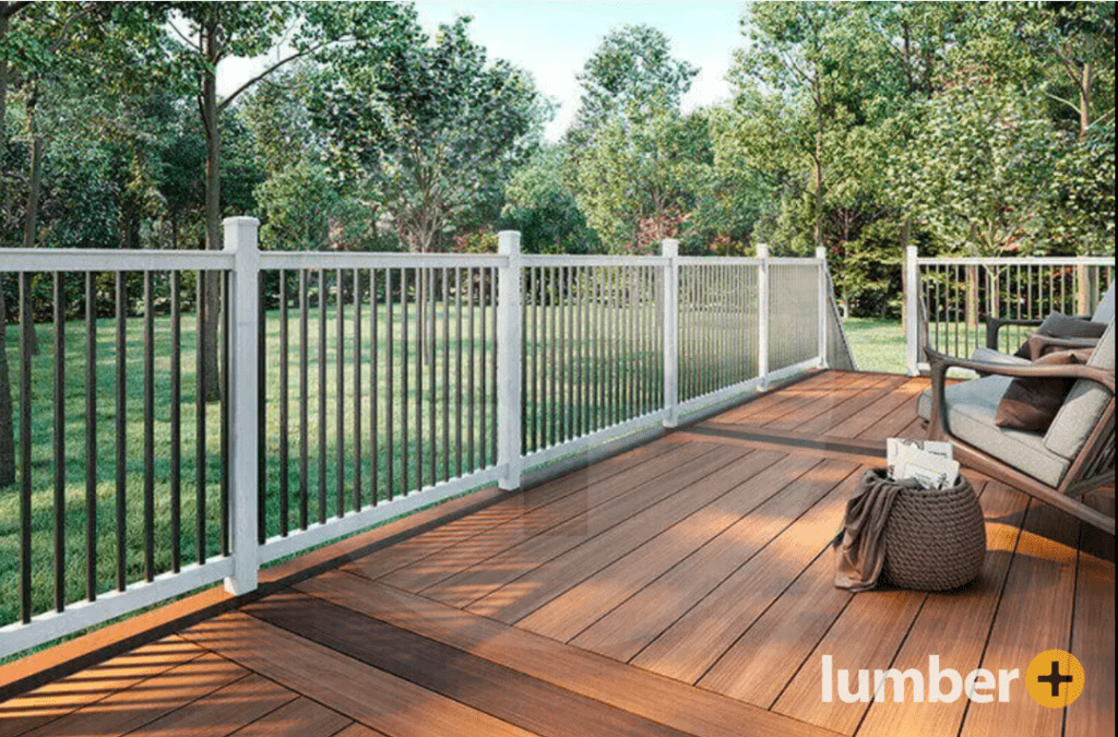 Recycled plastic decking from Lumber Plus 